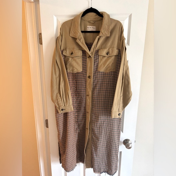 We The Free Jackets & Blazers - We The Free l/s duster for fall, rich colors of Brown tan and black. Size L